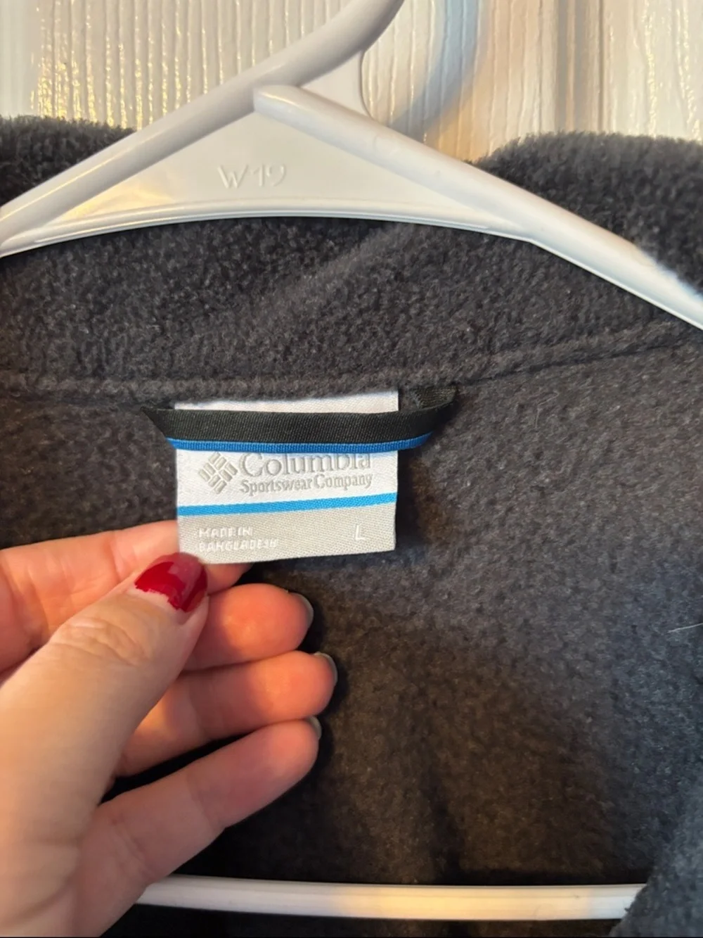 Columbia Black and Gray Full-Zip Fleece Jacket